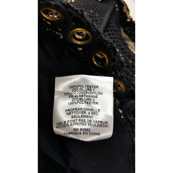 JONATHAN SIMKHAI Black Eyelet Macrame Midi Dress - Picture 6 of 8